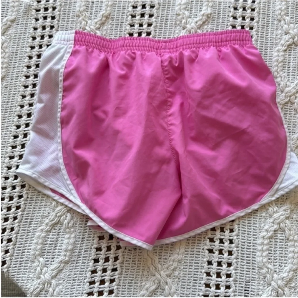 Nike Kids Athletic Shorts in Pink and White